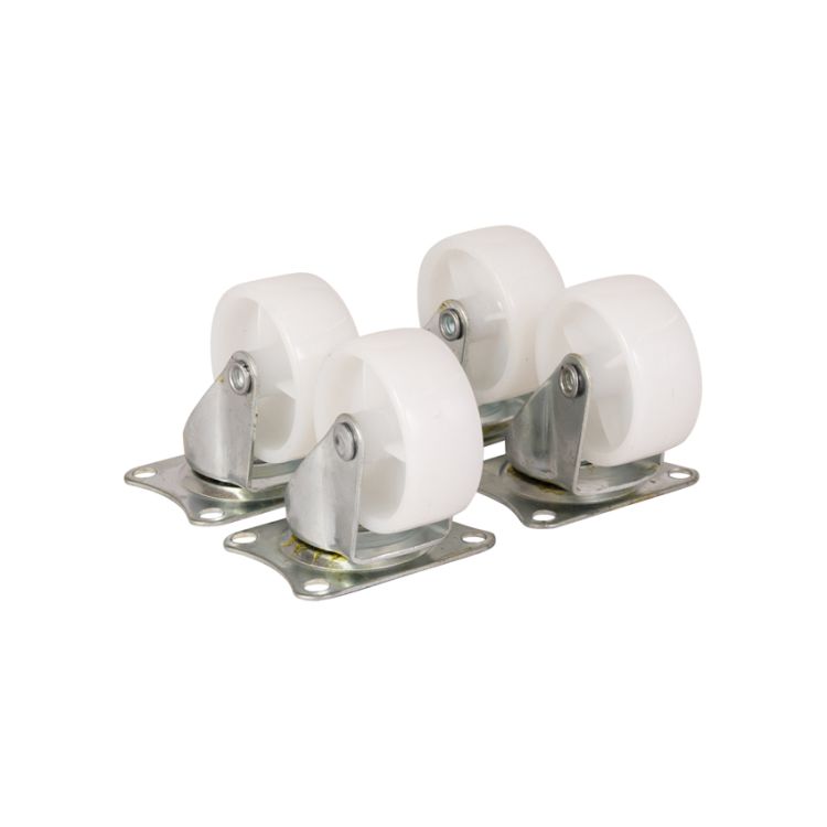 Castors 50 mm white - set of four