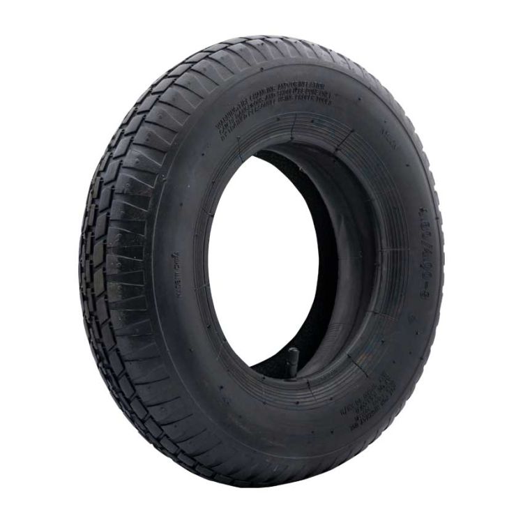 Schlauch und Reifen 4.80/4.00-8 Rautenprofil Ventil T13 Schubkarre Go-Kart