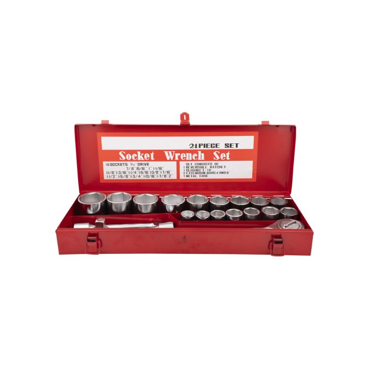 Socket box 3/4" 21-piece inch
