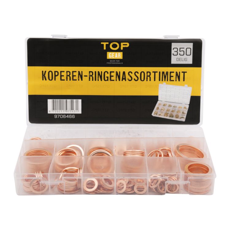 Copper rings assortment 350 pieces - TOPGEAR