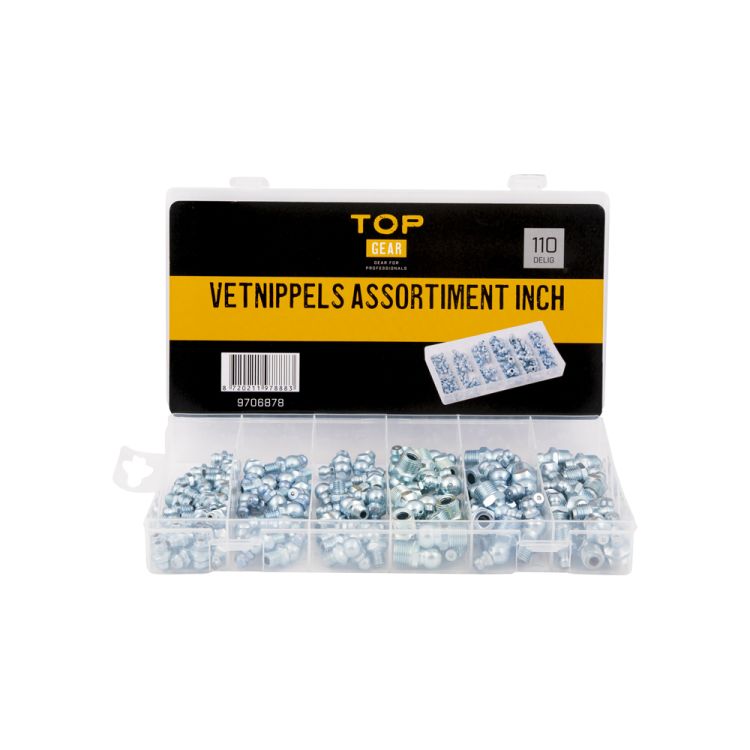 Grease nipples assortment inch 110-piece