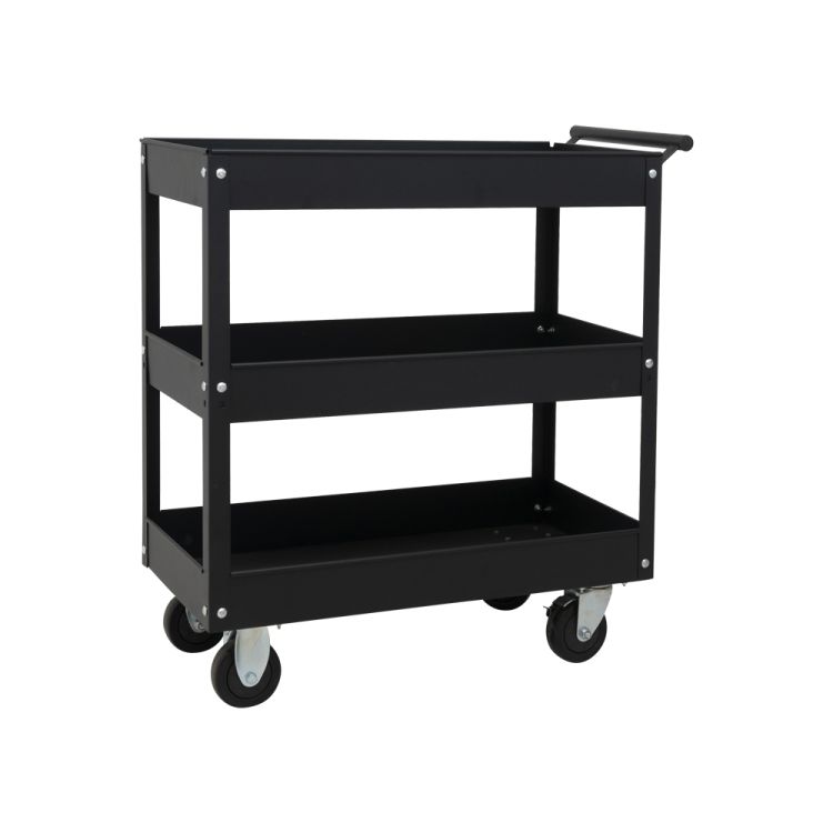 Tool trolley open black