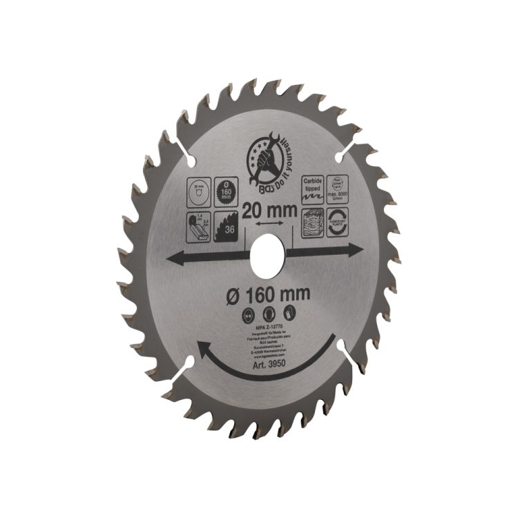 Circular saw blade 160 mm 36 teeth