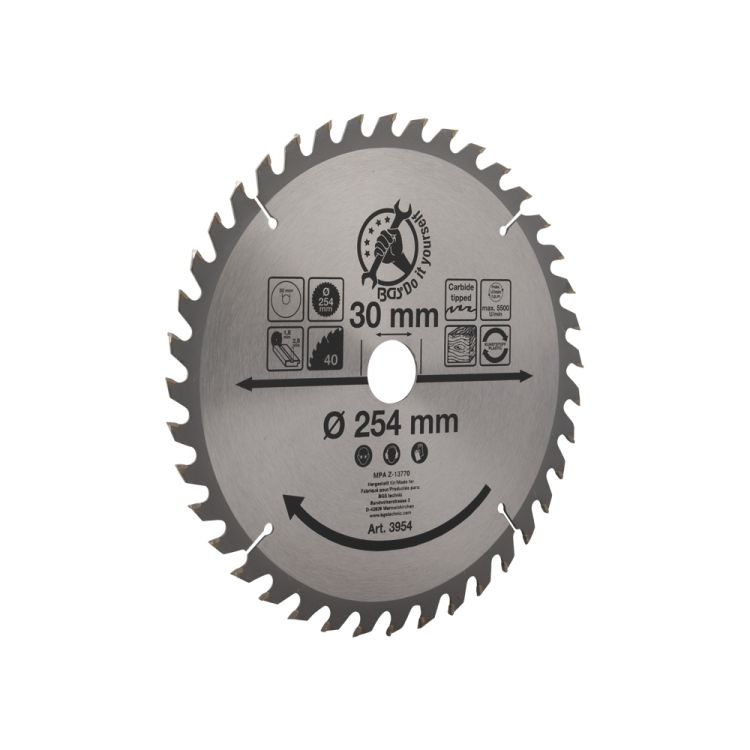 Saw blade 254 mm 40 teeth