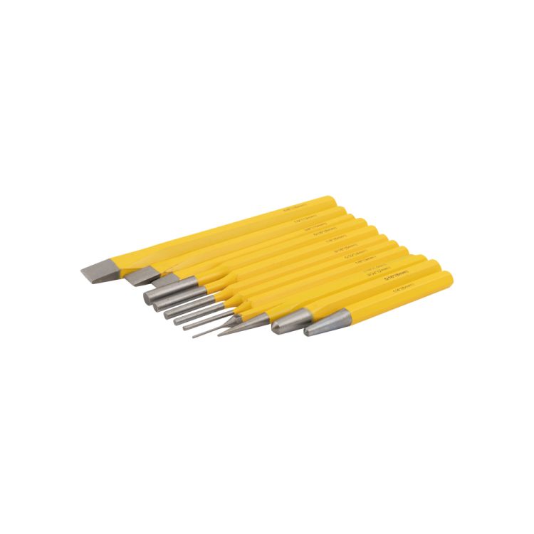 Chisel and pin driver set 12-piece - TOPGEAR