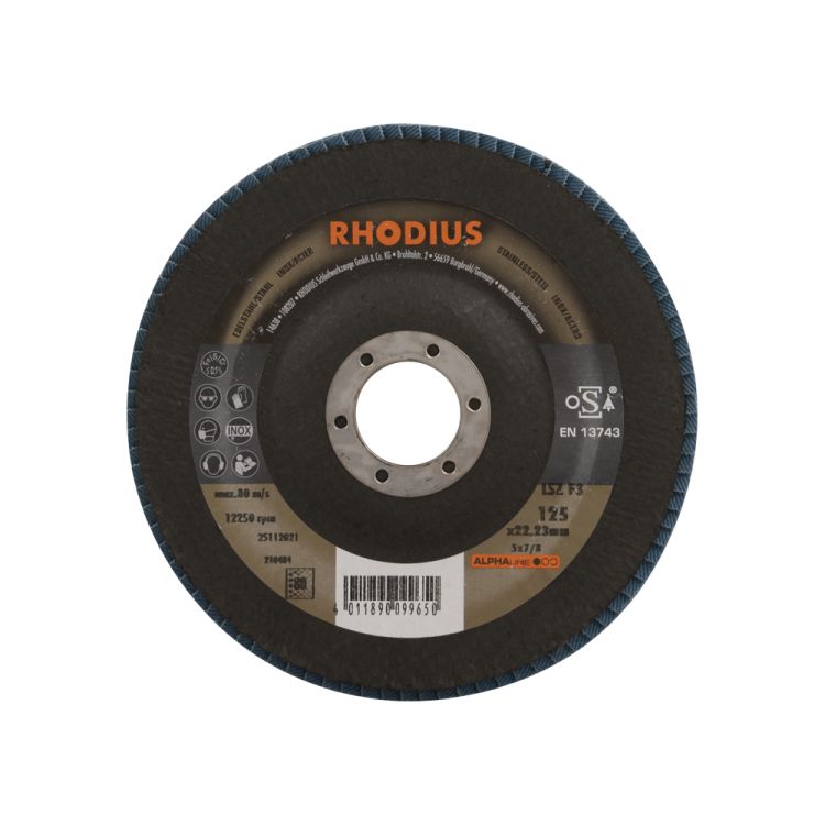 Flap disc 125 mm K80 per piece - RHODIUS