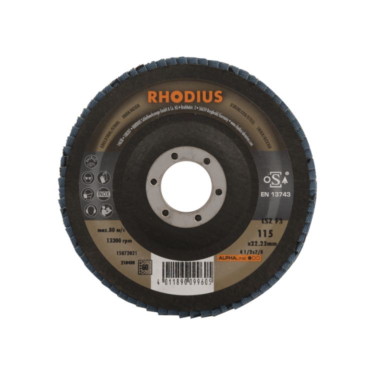 Flap disc 115 mm K60 per piece - RHODIUS