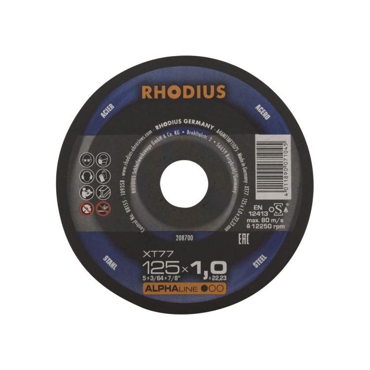 Cutting disc 125x1 metal - RHODIUS