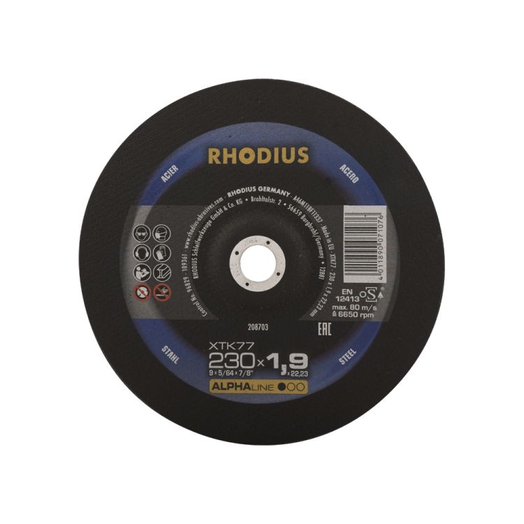 Cutting disc 230x1.9 mm metal - RHODIUS