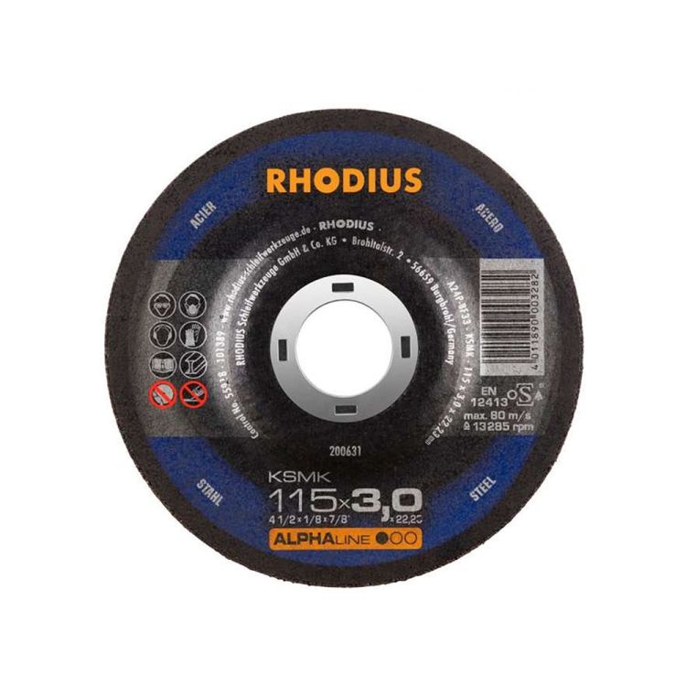 Trennscheibe Metall Ø115 x 3 mm ALPHAline KSMK - RHODIUS