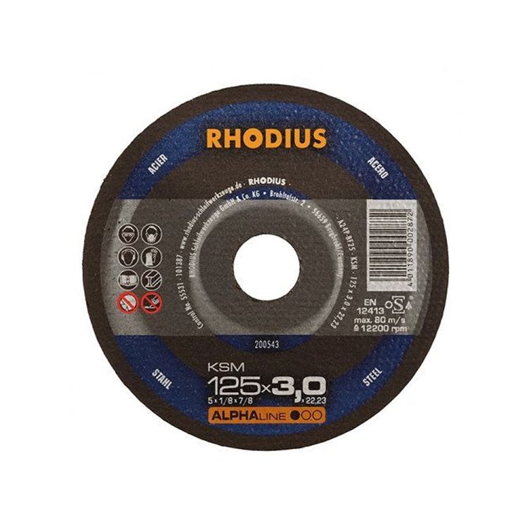 Trennscheibe Metall Ø125 x 3 mm ALPHAline KSM - RHODIUS