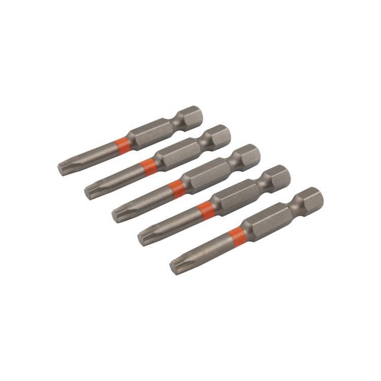 Torx screw bit 50 mm TX-25 orange 5 pieces
