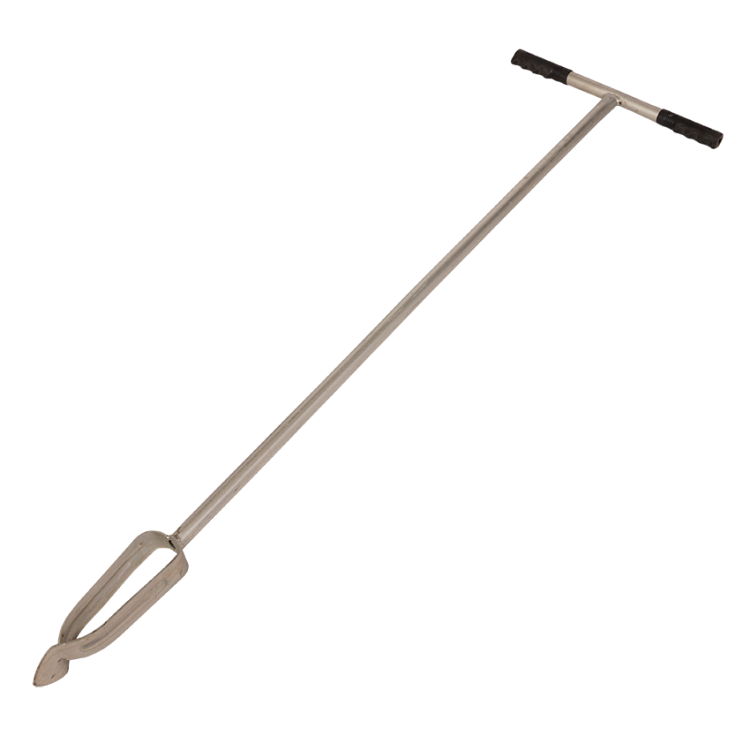 Erdbohrer Ø10 cm 123 cm Metall verzinkt mit Gummigriffen