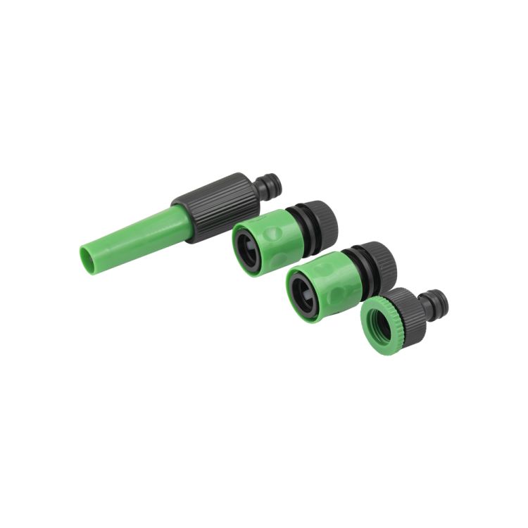 Garden hose sprayer with 4-piece couplings