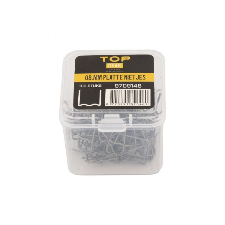 Flat staples (0.8 mm) for plastic welding gun - TOPGEAR