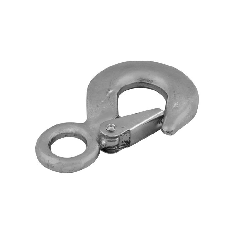 Load hook with flap galvanized 3000 kg