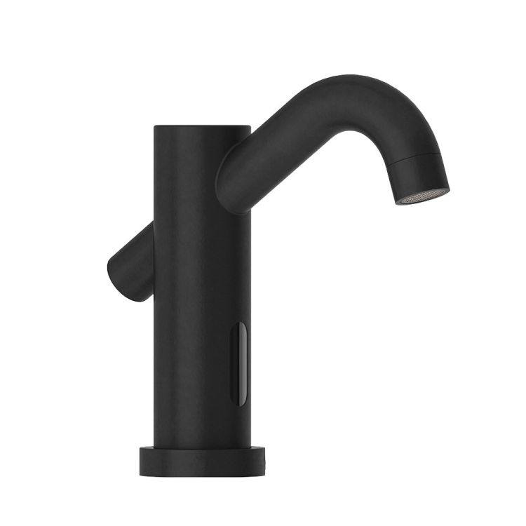 Sensor-Gäste-WC-Armatur matt schwarz - WAHLBACH