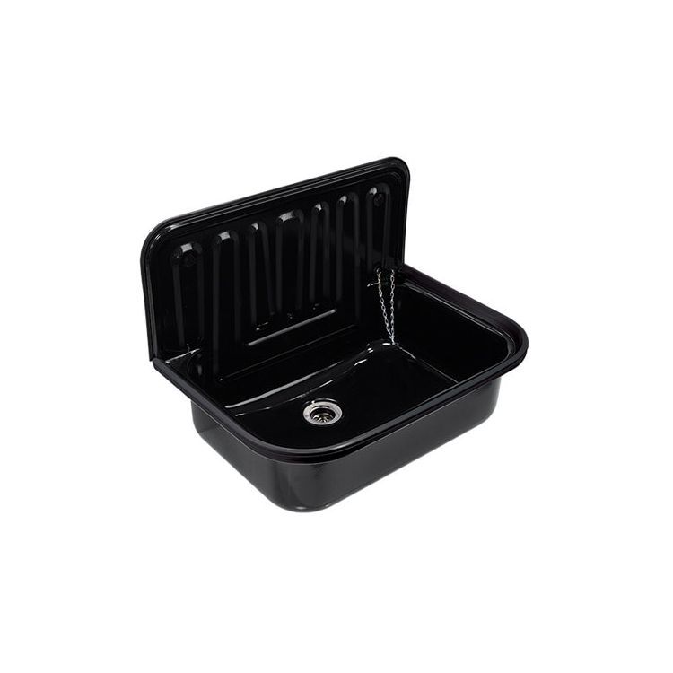 Utility sink black 49 -5 cm
