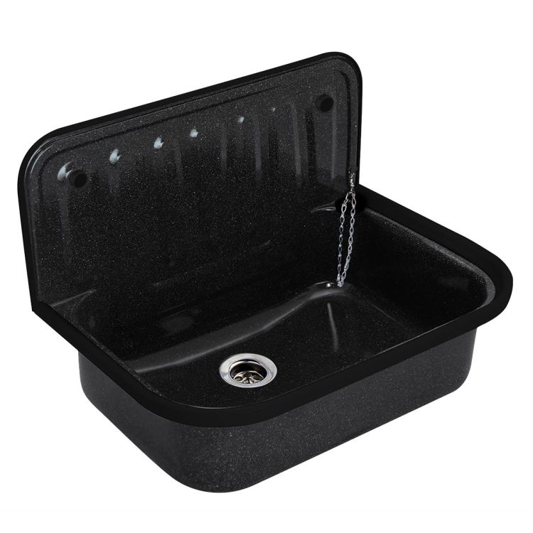 Utility sink granite-look 49 -5 cm