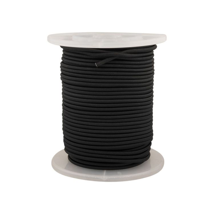 Gummiseil 6 mm – schwarz – meterweise bestellbar