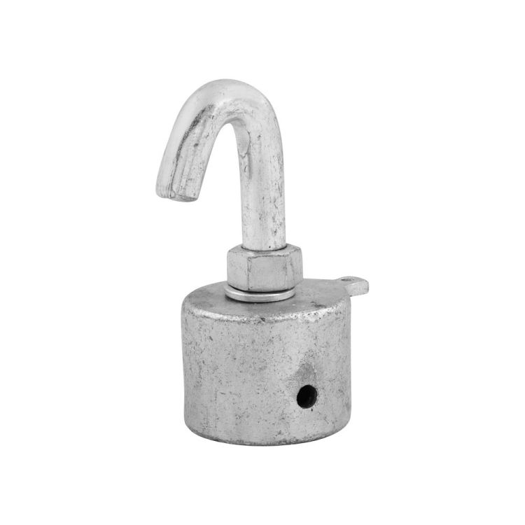 Endstück Rundhaken – 43 mm – Metall