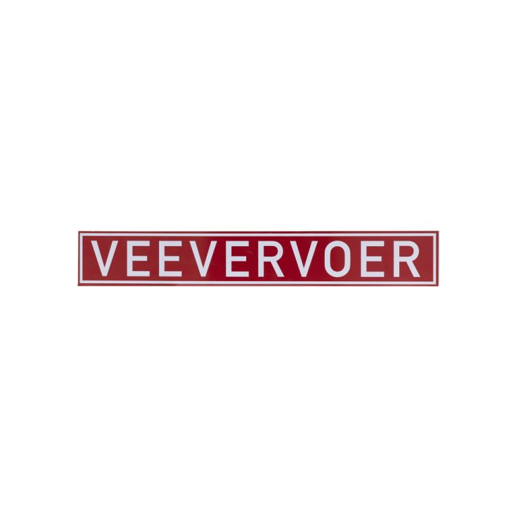 Livestock transport sign
