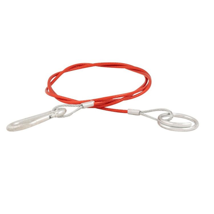 Abreißseil mit Öse und Haken 100 cm rot – TRAILERGEAR