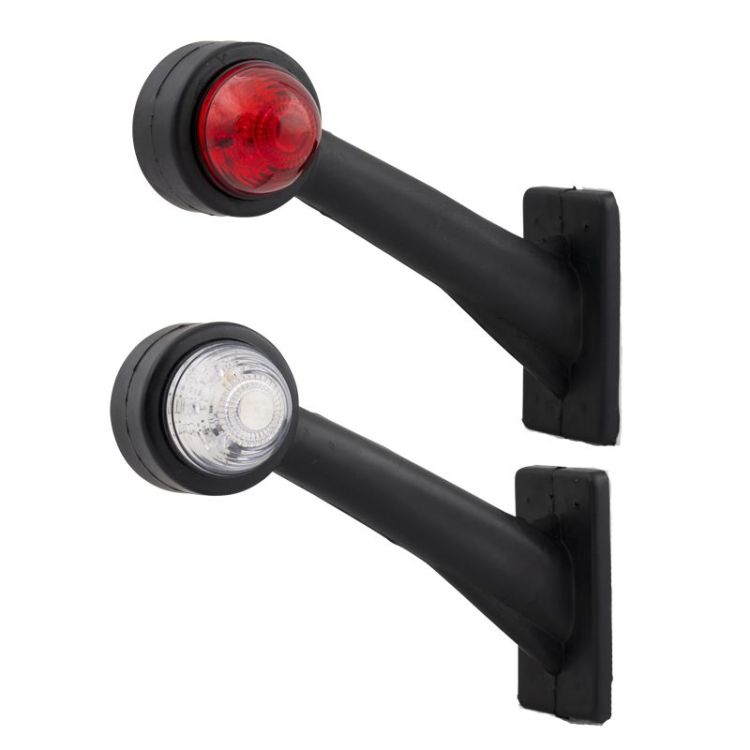 LED-Begrenzungsleuchten-Set rot/weiß 16 cm L+R – TRAILERGEAR