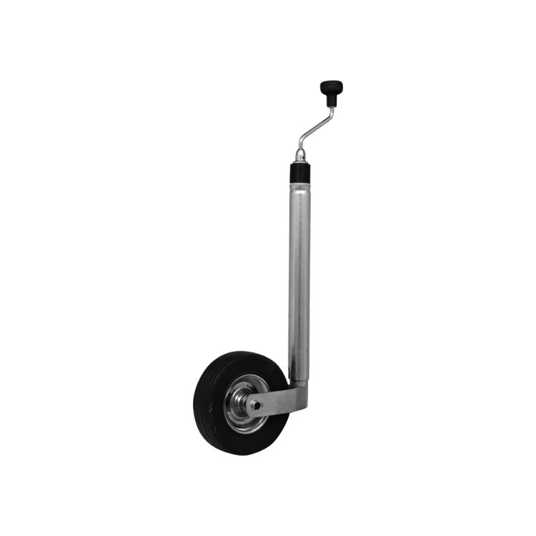 Jockey wheel 48 mm with ball pressure gauge steel rim - TRAILERGEAR