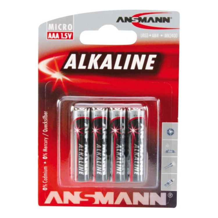 Alkaline Batterie AAA LR03 4 Stück - Ansmann