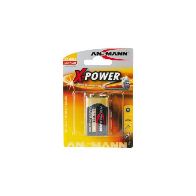 X-power Alkaline Batterie 9 Volt - Ansmann