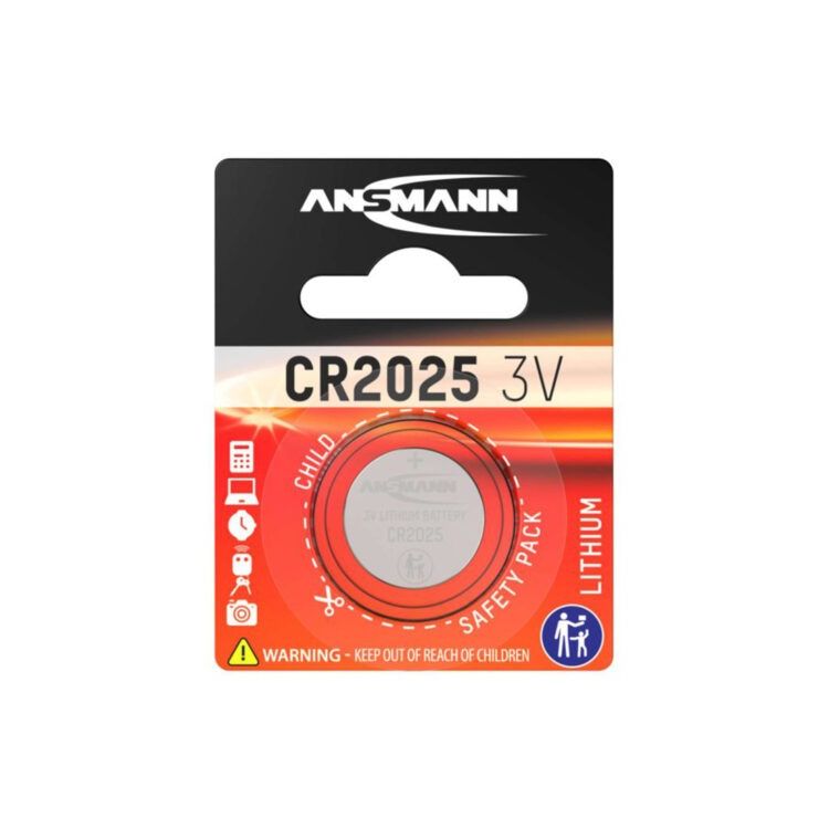 Lithium Knopfzelle CR2025 1 Stück - Ansmann