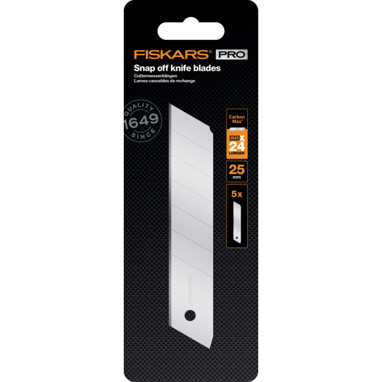 CarbonMax Ersatz-Abbrechklingen 25 mm - 5 Stück - FISKARS