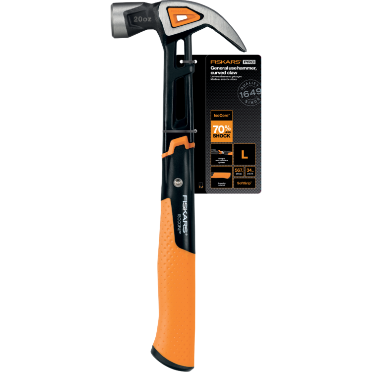 IsoCore Klauenhammer L - gebogen - FISKARS