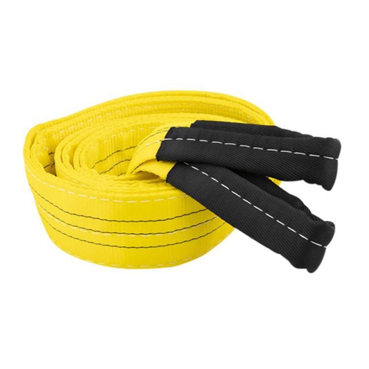 Hebeband 3 Tonnen, gelb, 5 Meter, doppellagig, Schlaufen - TRAILERGEAR