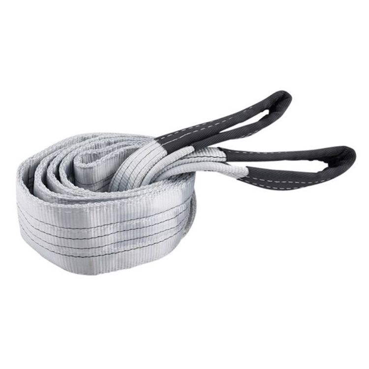 Hebeband 4 Tonnen, grau, 4 Meter, doppellagig, Schlaufen - TRAILERGEAR
