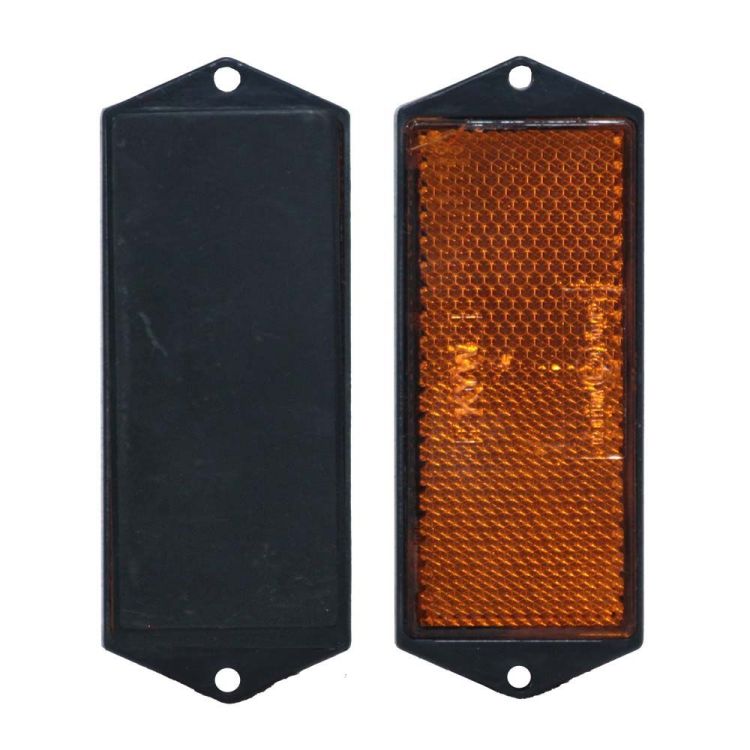 Reflektor rechteckig orange Schraubversion Set 2 Stück - TRAILERGEAR