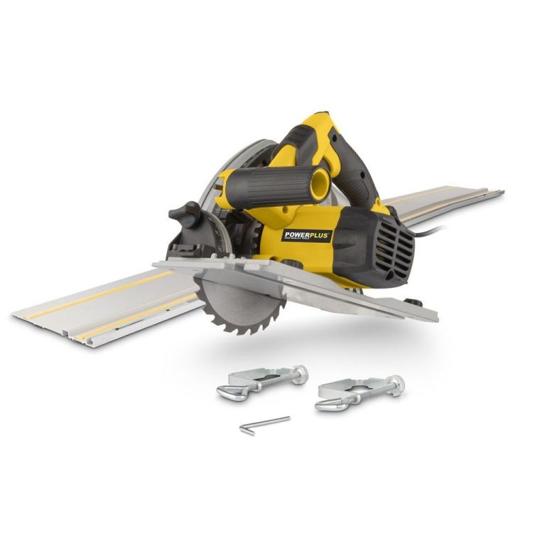 Tauchsäge 1200W Ø 165mm - 11 Zub. - POWERPLUS