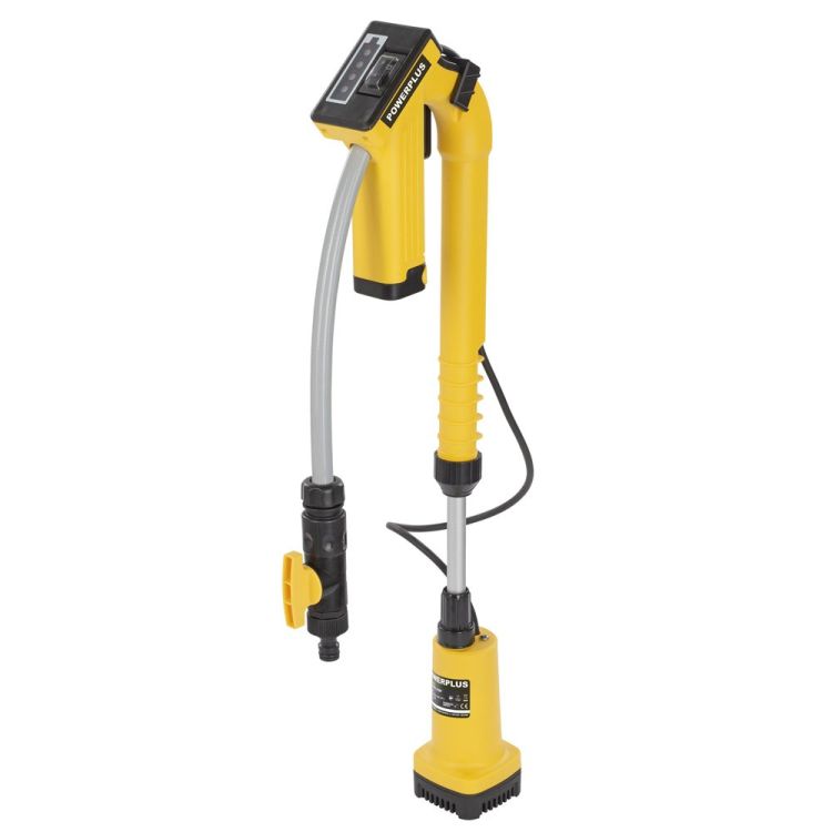 Regenfasspumpe 12V - inkl. 1 Akku und Ladegerät - POWERPLUS