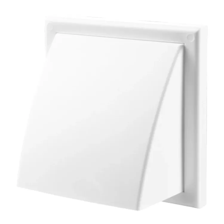 Ventilation grille with hood white 186 x 186 mm | Ø 150mm