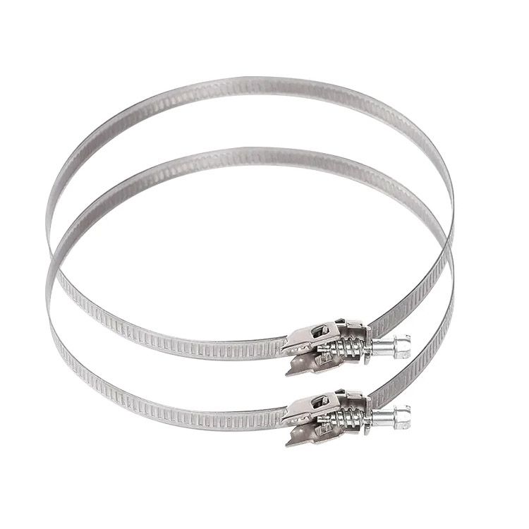 2x stainless steel hose clamp 50-110 mm - quick release