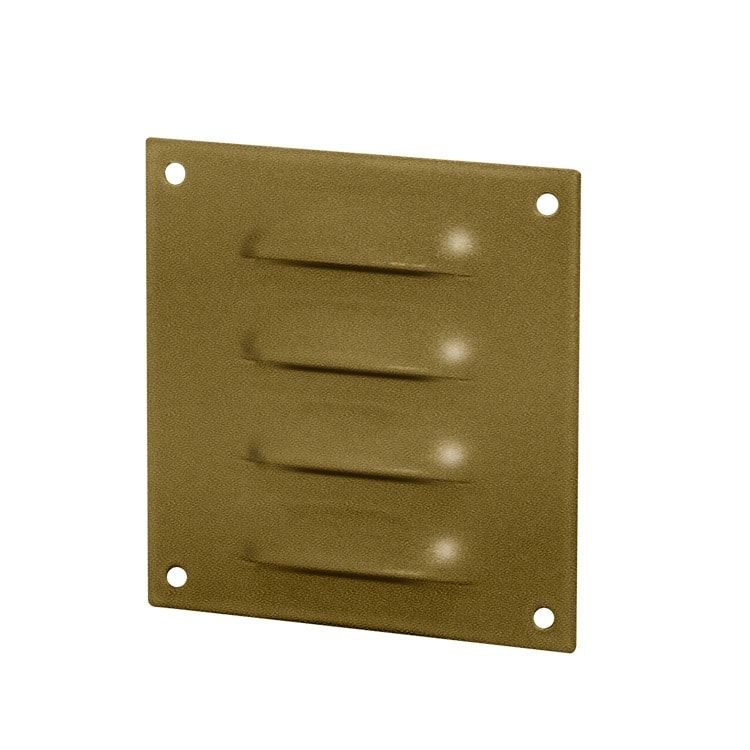 Ventilation grille aluminium 70x70 mm gold-look