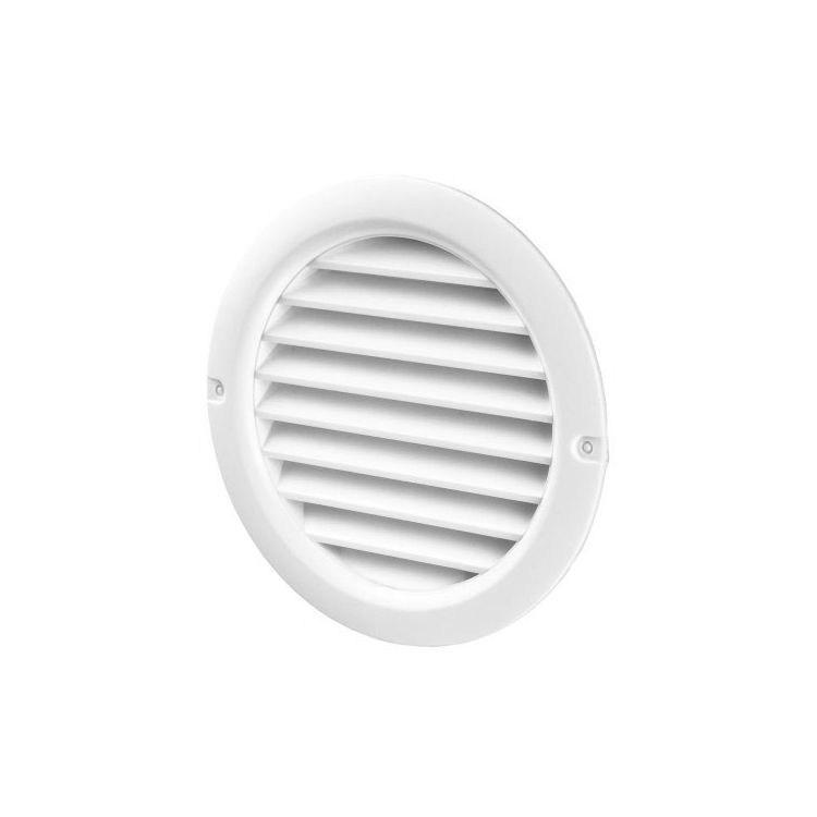 Adjustable louvre vent white Ø125 mm
