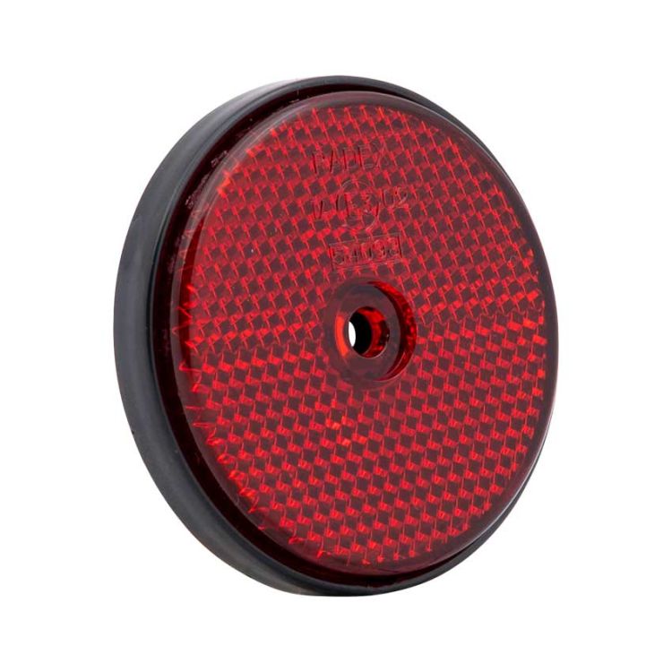 Round Reflector 60 mm red