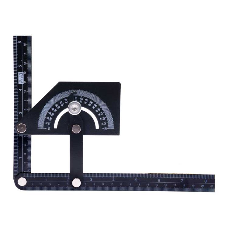 Measuring angle adjustable aluminum