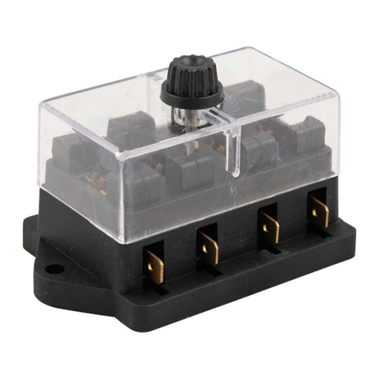 Fuse box for 4 fuses