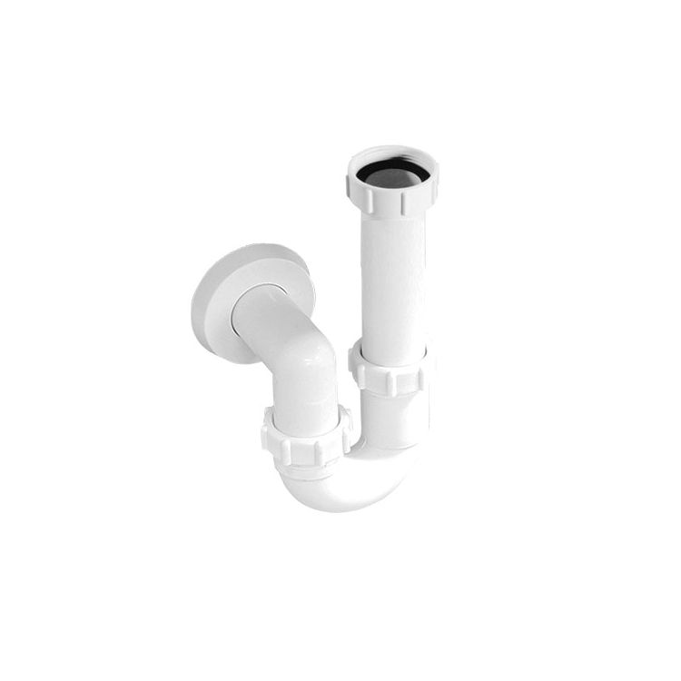 Siphon white for utility sinks