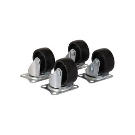 Swivel castors 40 mm black - set of four