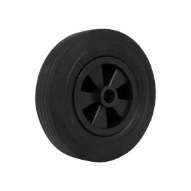 Separate wheel for nose wheel with plastic rim