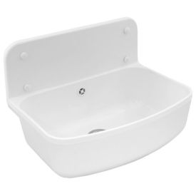 Utility sink PP white 49 cm